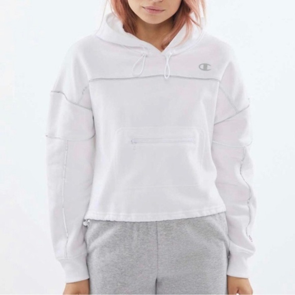 White Champion Hoodie